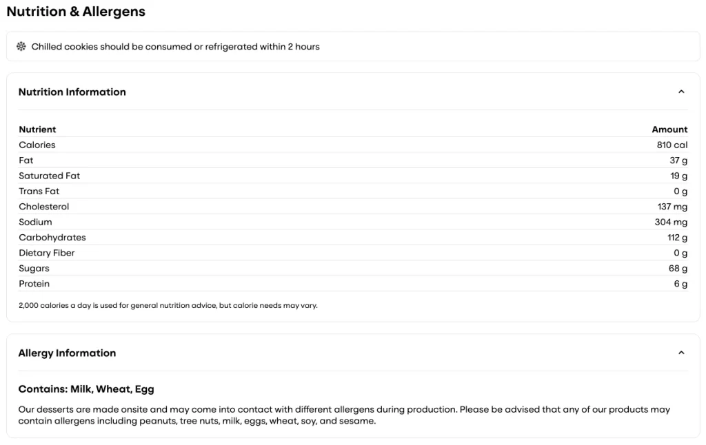 The Birthday Cake Cookie is a rich and sweet treat.