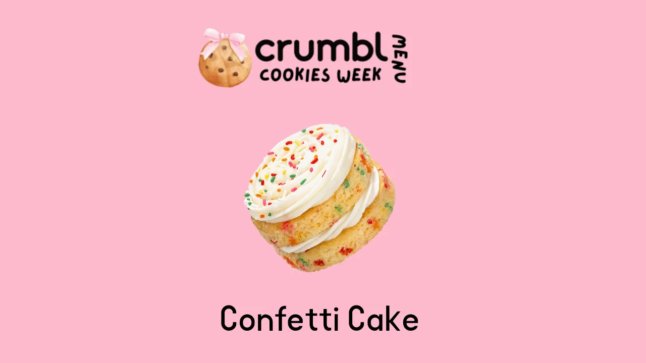 Confetti Cake (NCD) Crumbl Cookies